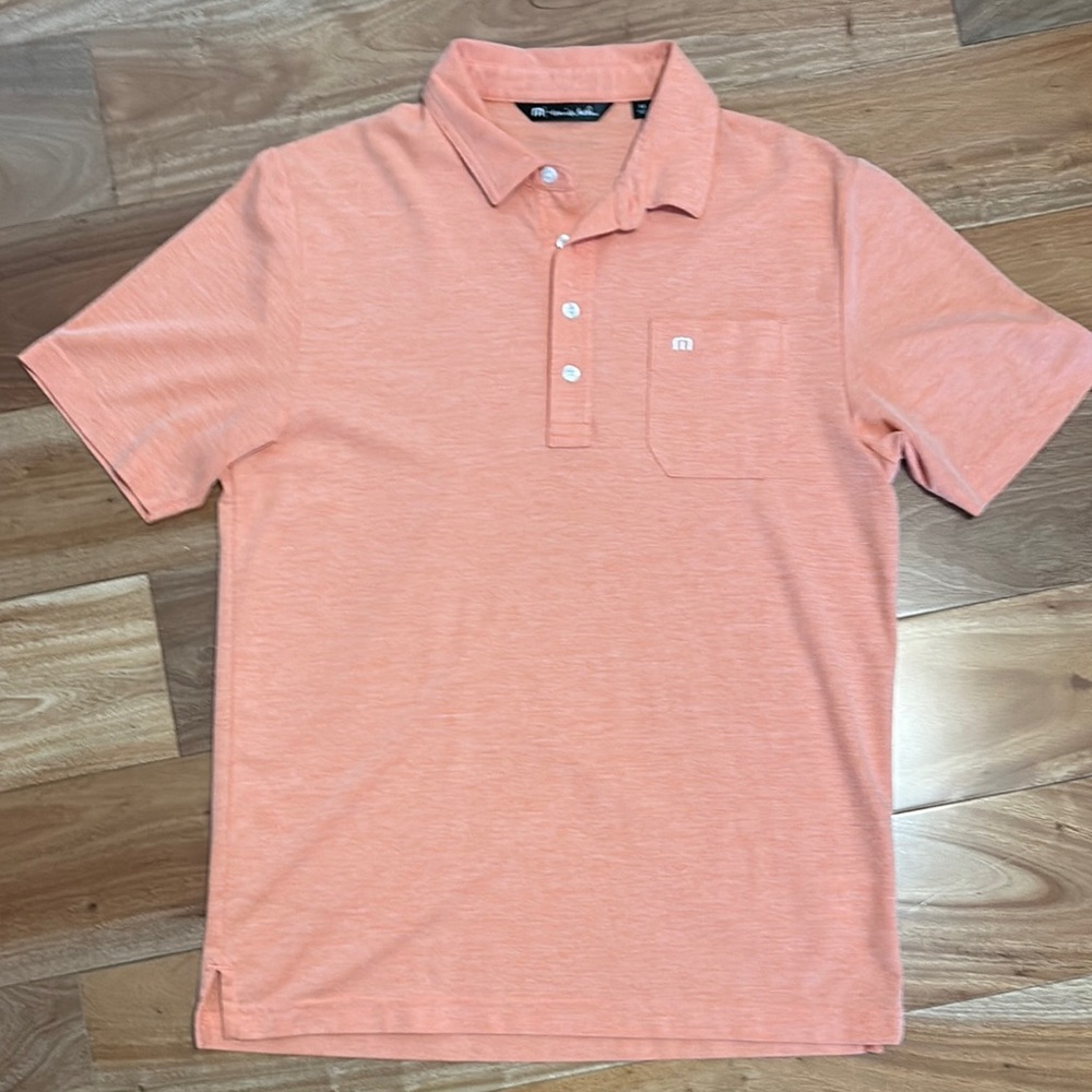 Men's Travis Mathew Light Orange Polo Shirt